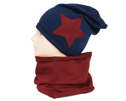Children's cotton hat with a fireplace w-84A