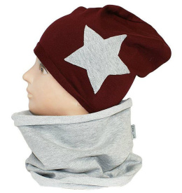 Children's cotton hat with a fireplace w-84D