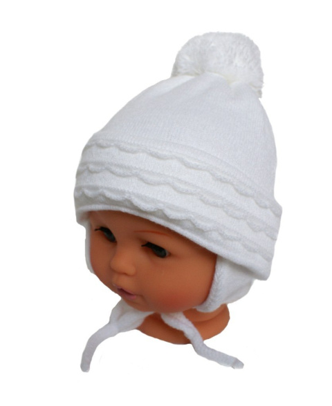 Baby hat with a scarf (CZ + S 008B) Baby hat with a scarf (CZ + S 008B)