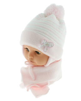 Baby hat with a scarf (CZ + S 009B)
