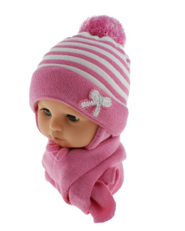 Baby hat with a scarf (CZ + S 009C)