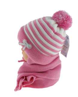 Baby hat with a scarf (CZ + S 009C)