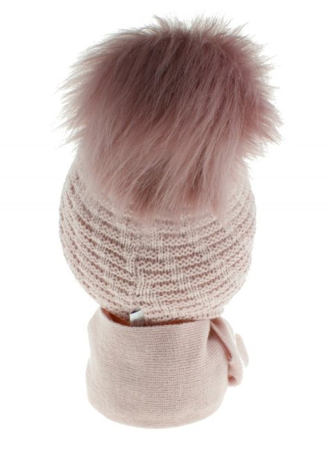 Baby hat with a scarf CZ + S 015D Baby hat with a scarf CZ + S 015D