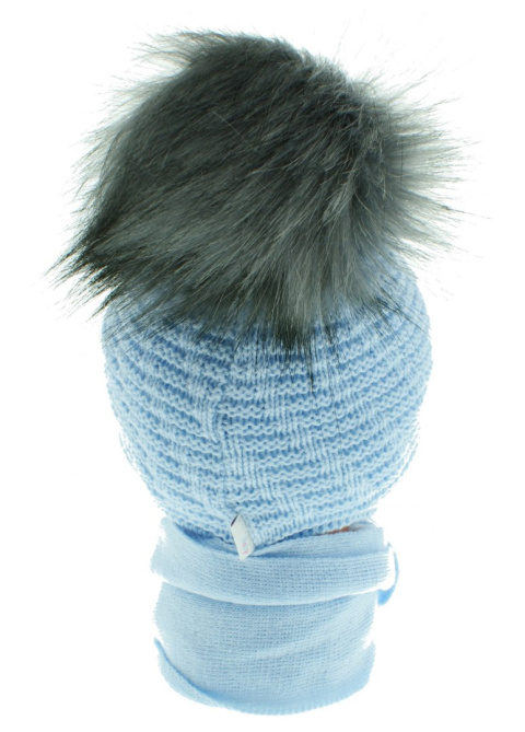 Baby hat with a scarf CZ + S 015F Baby hat with a scarf CZ + S 015F