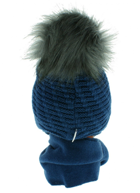 Baby hat with a scarf CZ + S 015G Baby hat with a scarf CZ + S 015G