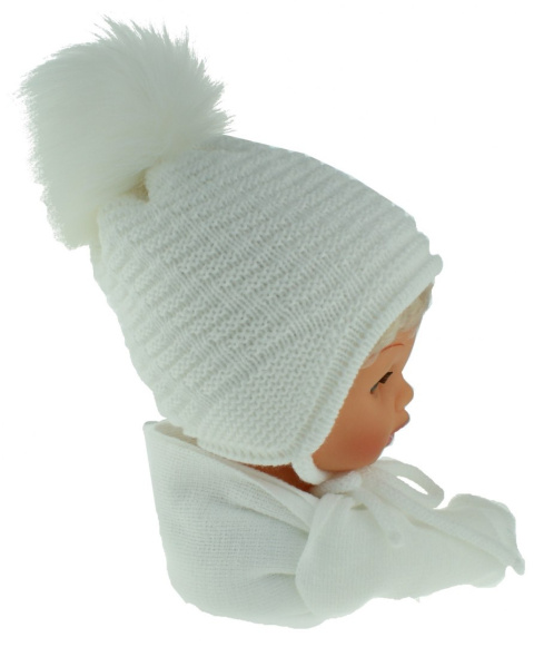 Baby hat with a scarf CZ + S 015 Baby hat with a scarf CZ + S 015