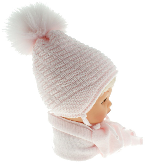 Baby hat with a scarf CZ + S 015B Baby hat with a scarf CZ + S 015B