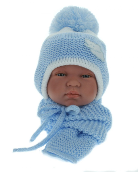 Baby hat with a scarf (CZ + S 045C) Baby hat with a scarf (CZ + S 045C)