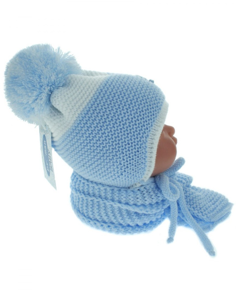Baby hat with a scarf (CZ + S 045C) Baby hat with a scarf (CZ + S 045C)