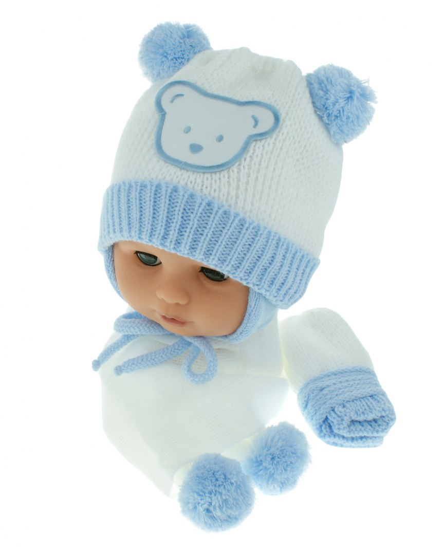 Baby hat with scarf and gloves (CZ + S + R 124A) Baby hat with scarf and gloves (CZ + S + R 124A)