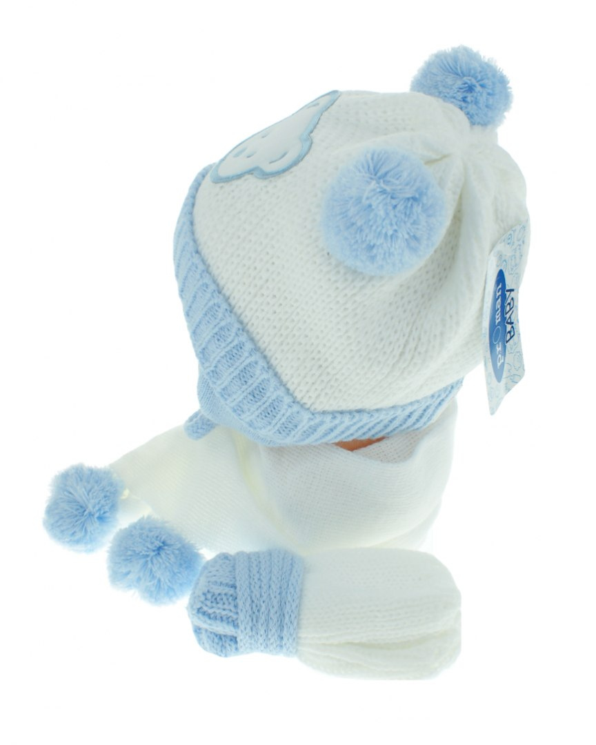 Baby hat with scarf and gloves (CZ + S + R 124A) Baby hat with scarf and gloves (CZ + S + R 124A)