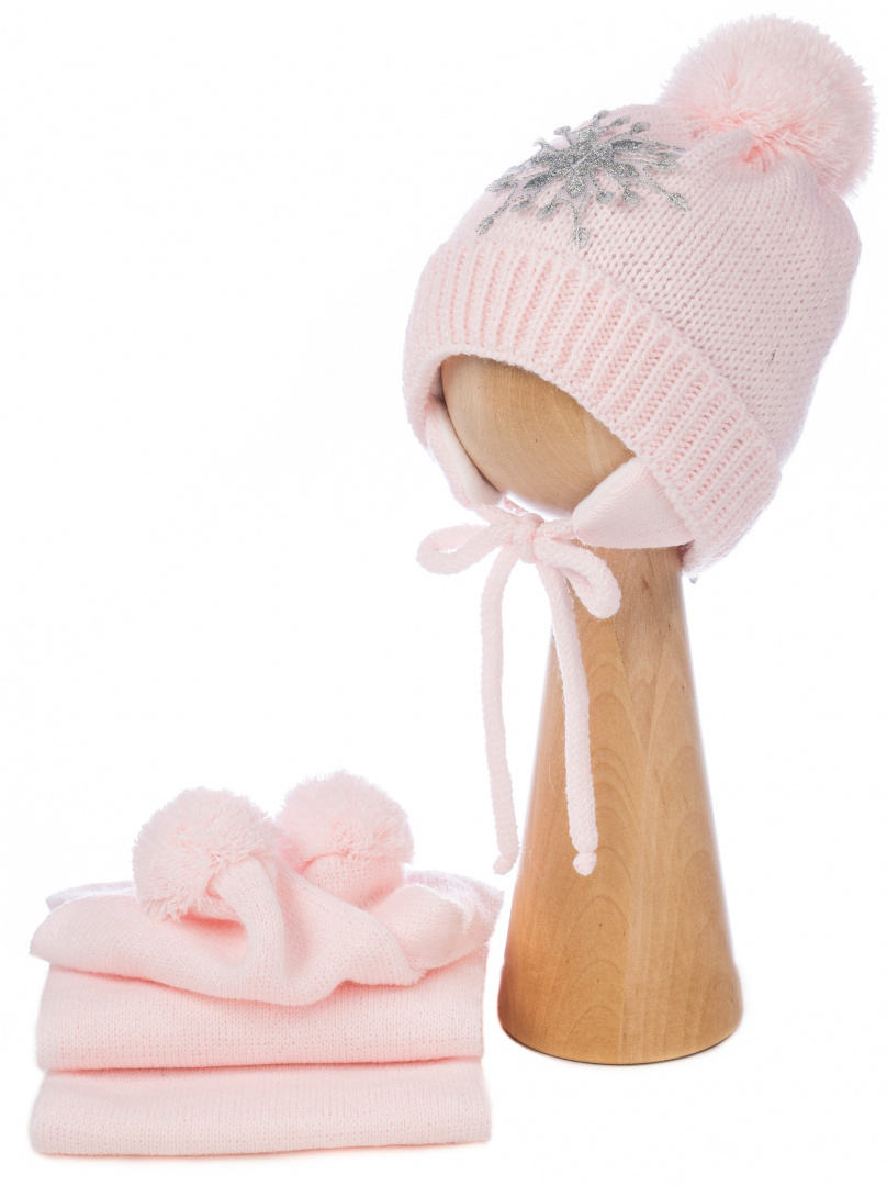Baby hat with a scarf (CZ + S 001A) Baby hat with a scarf (CZ + S 001A)