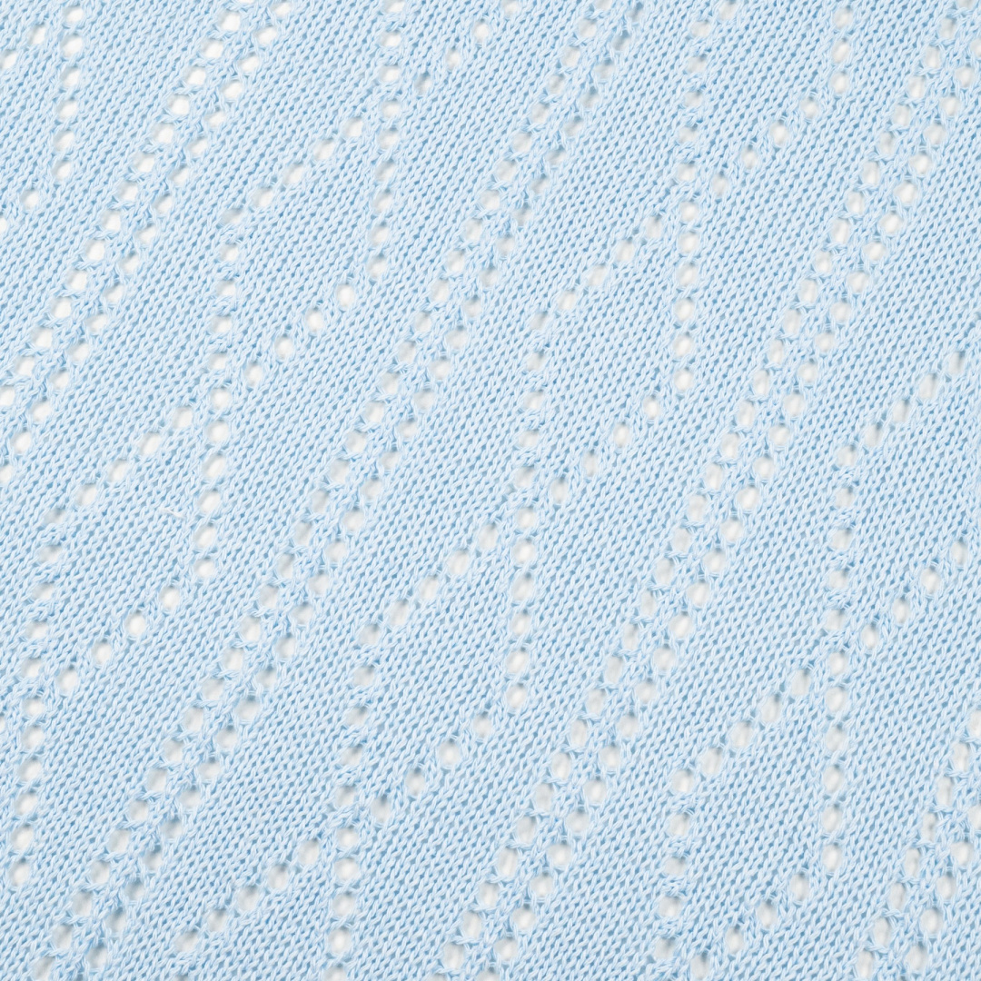 Openwork cotton blanket