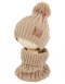 Hat chimney insulated set pompon hit